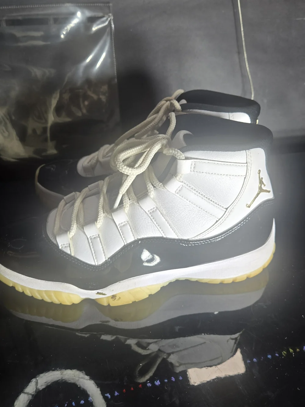 Air Jordan 11 Hi Retro Gratitude / Defining Moments DMP Black Gold - Size 9